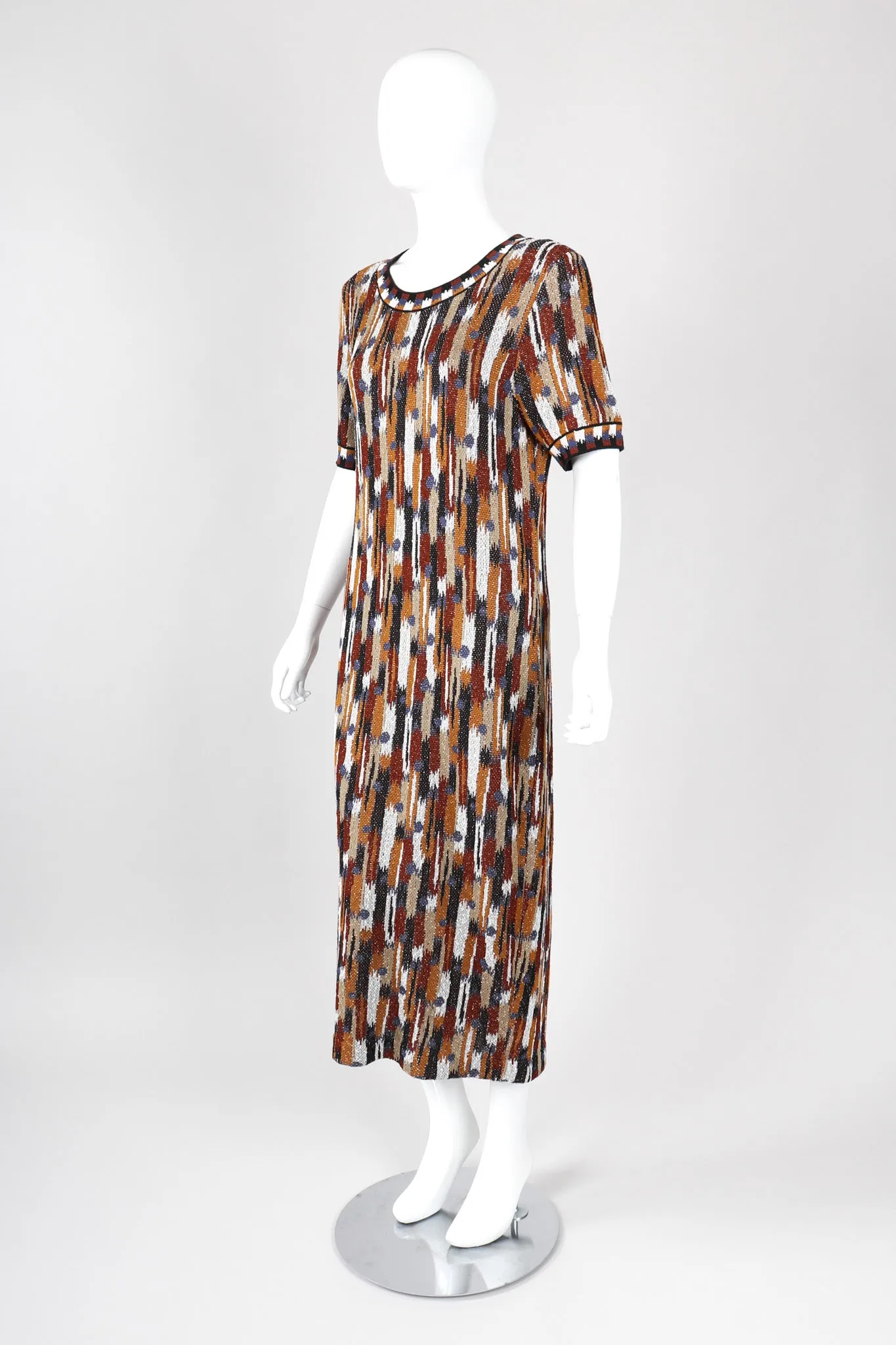 Ikat Knit Midi Dress