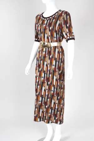 Ikat Knit Midi Dress