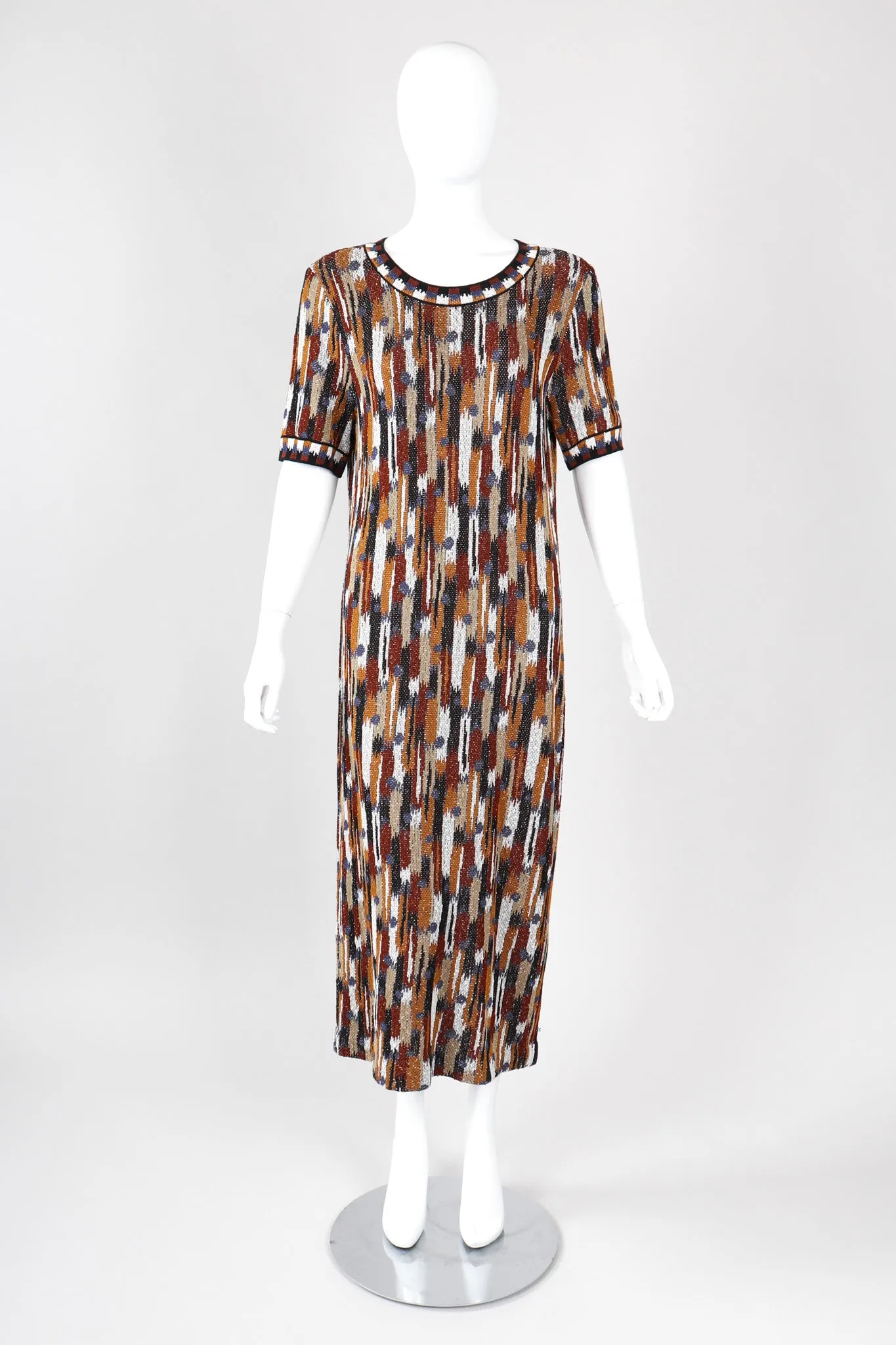Ikat Knit Midi Dress