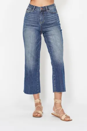 Judy Blue Embroidered Wide Leg Pant