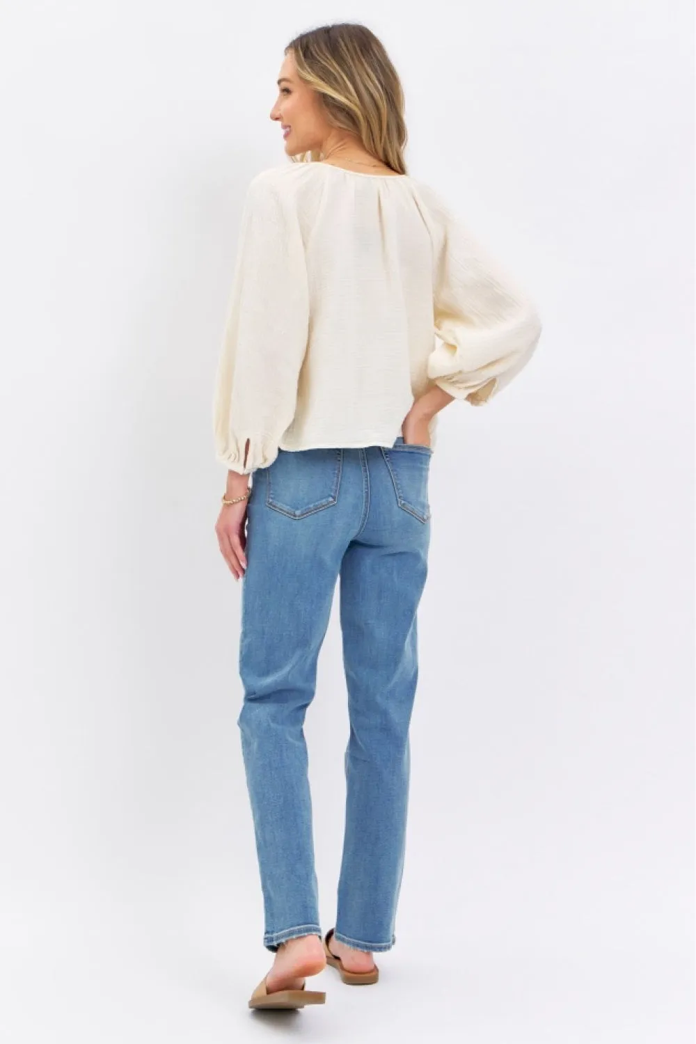 Judy Blue High Waist Straight Jeans -Online Exclusive