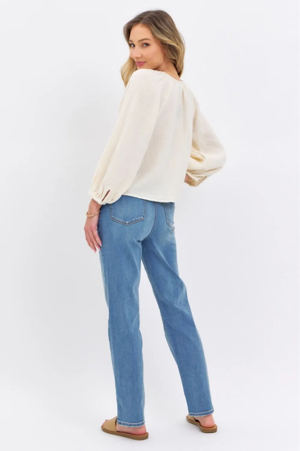 Judy Blue High Waist Straight Jeans -Online Exclusive