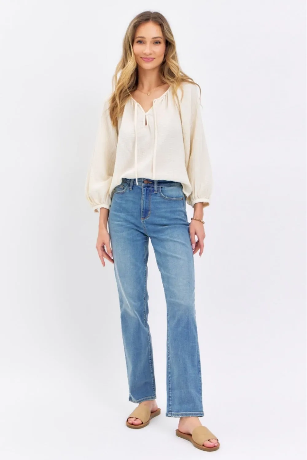 Judy Blue High Waist Straight Jeans -Online Exclusive
