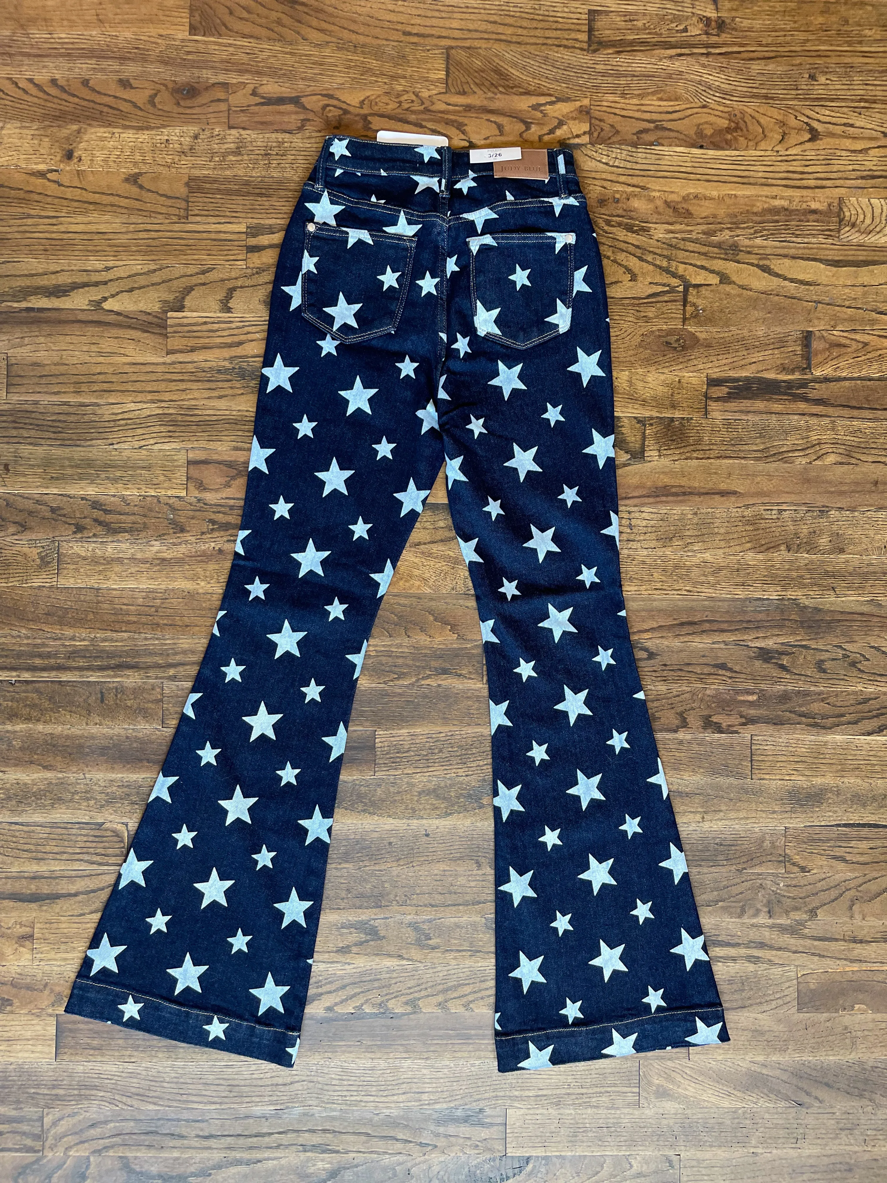 Judy Blue || Starry Nights High Waist Rinse Wash Flare Jean
