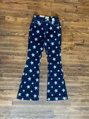 Judy Blue || Starry Nights High Waist Rinse Wash Flare Jean
