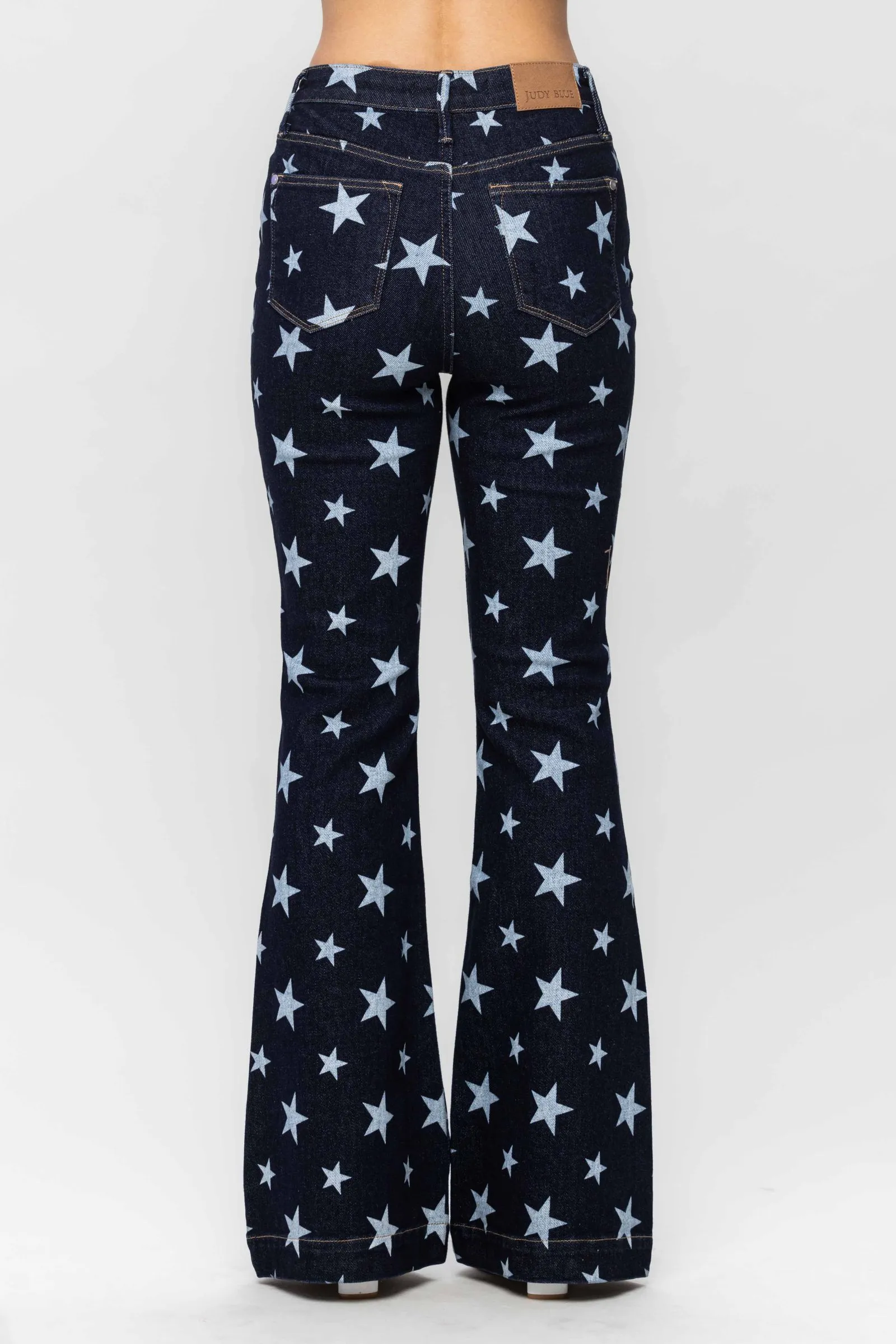 Judy Blue || Starry Nights High Waist Rinse Wash Flare Jean