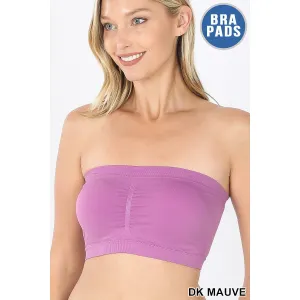 Just In Time Bandeau-Dark Mauve