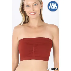 Just In Time Bandeau-Dark Rust