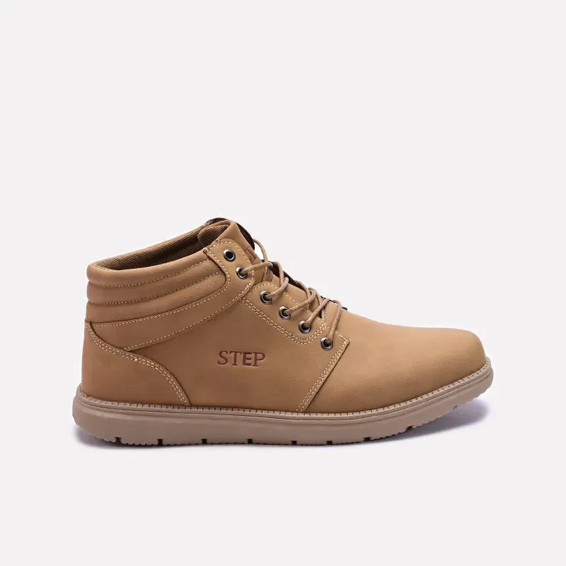Khaki Suede Casual Boots 0160521