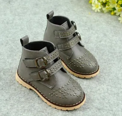Kids Rivet Fashion Boots