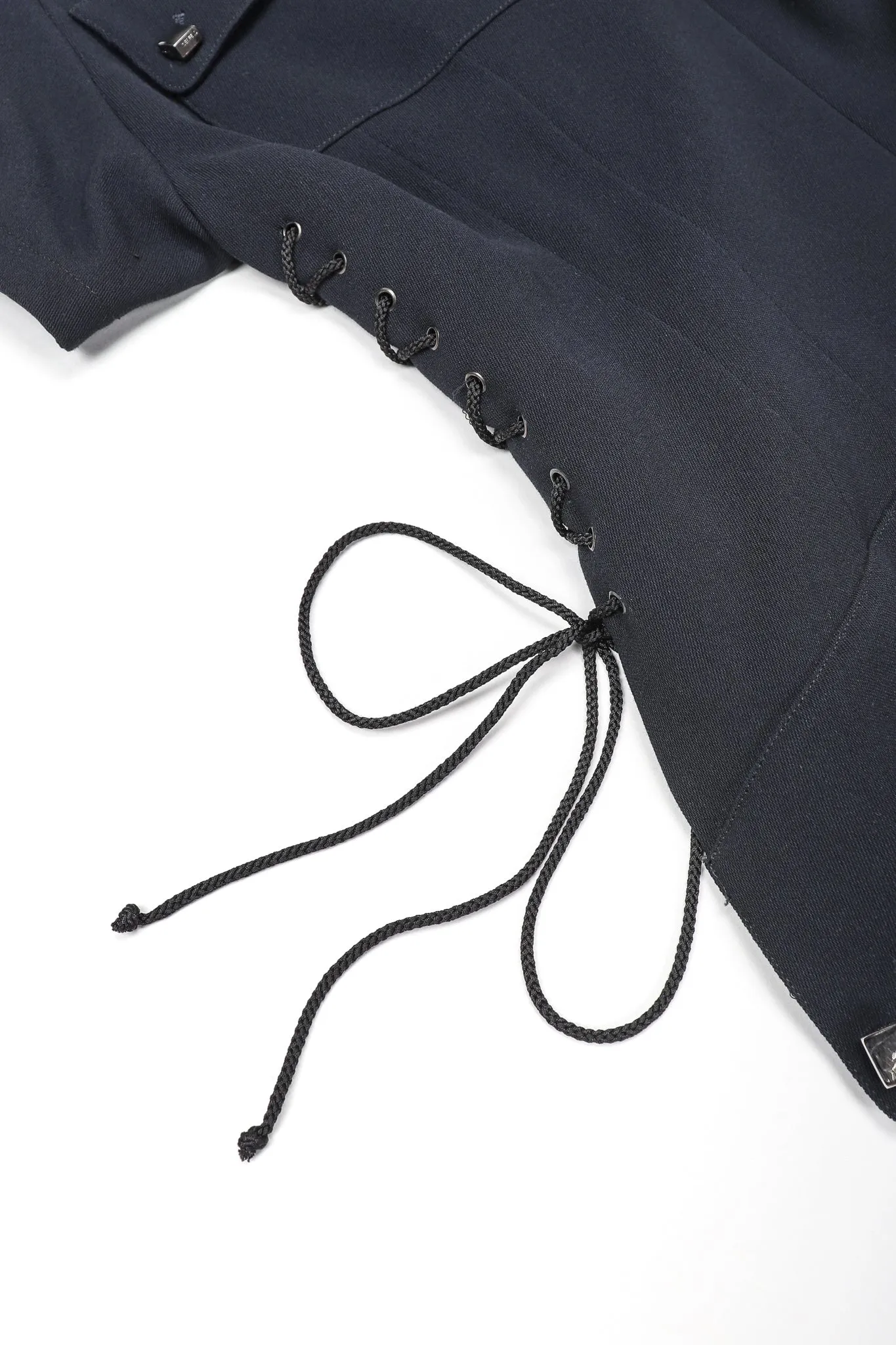 Lace-Up Utility Jumpsuit