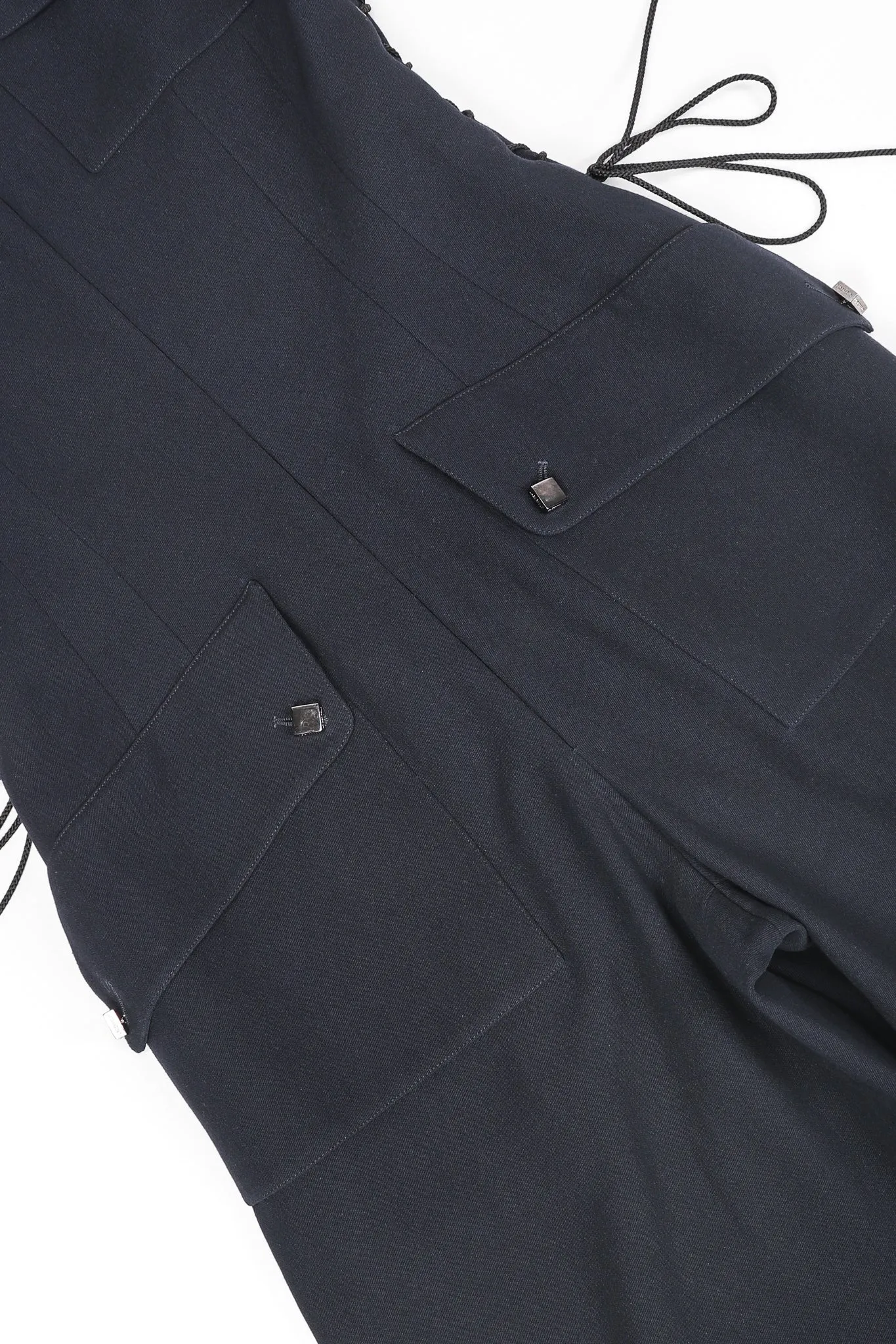 Lace-Up Utility Jumpsuit