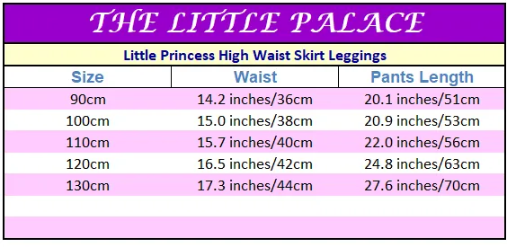 Little Princess High Waist Skirt Leggings