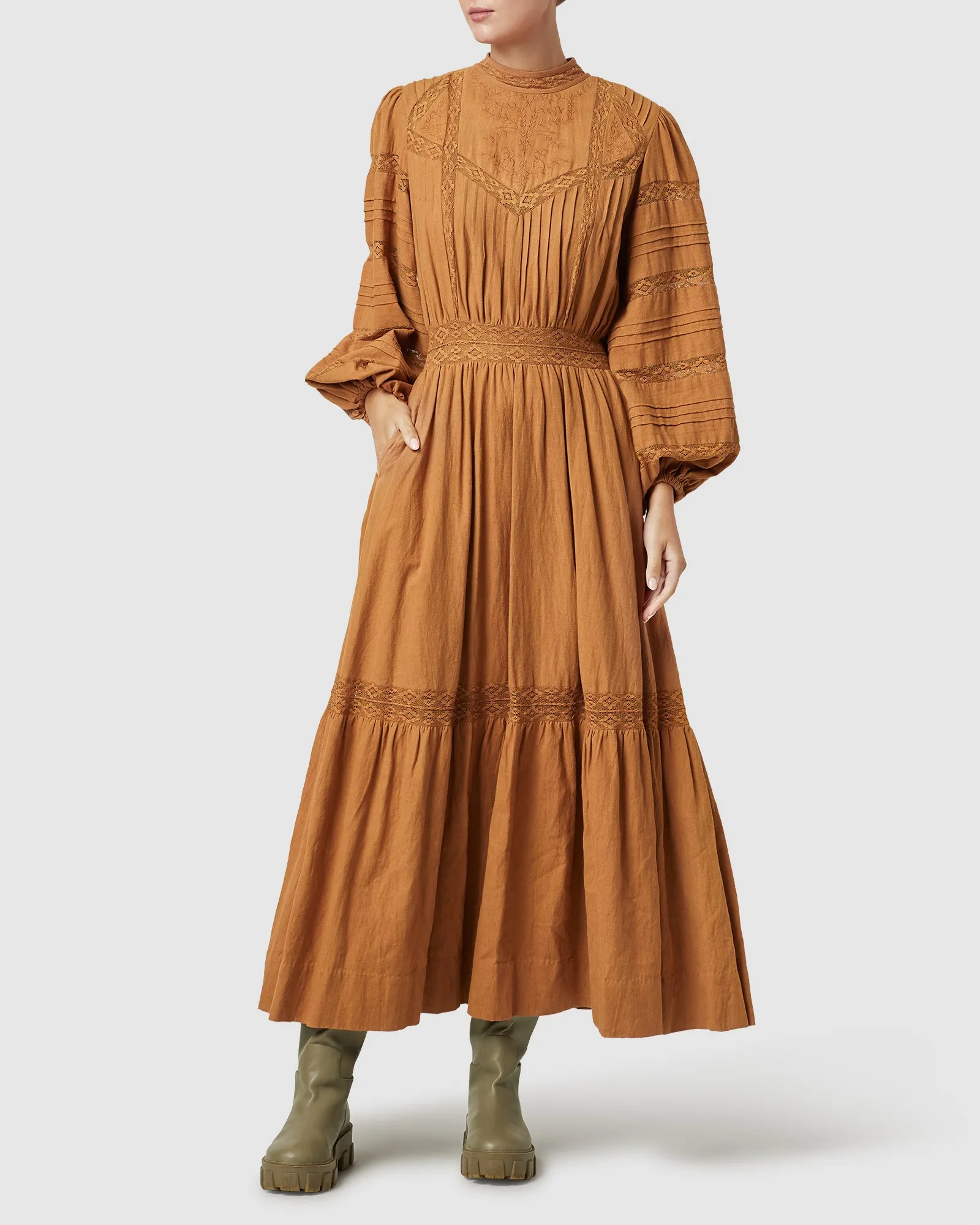 Loom Maxi Dress- Butterscotch ~ MOS the label