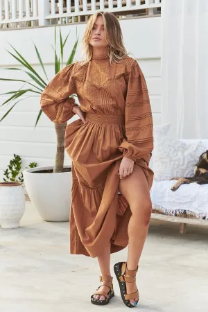 Loom Maxi Dress- Butterscotch ~ MOS the label
