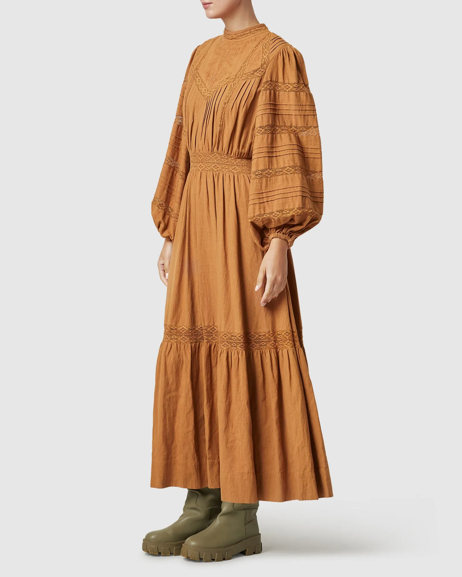 Loom Maxi Dress- Butterscotch ~ MOS the label