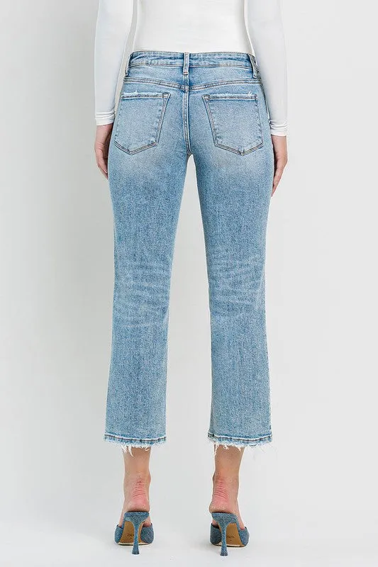 Lovervet High Rise Crop Straight Jeans