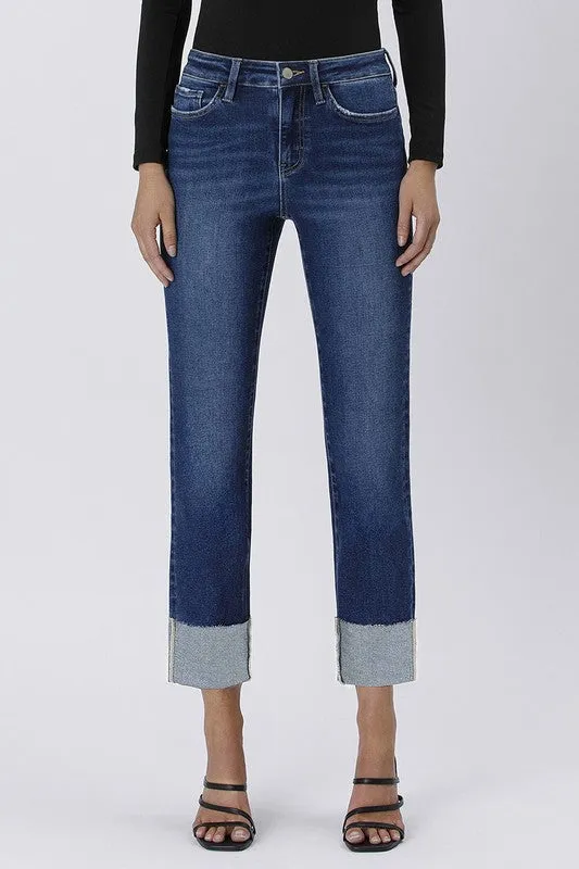 Lovervet High Rise Cuff Slim Straight