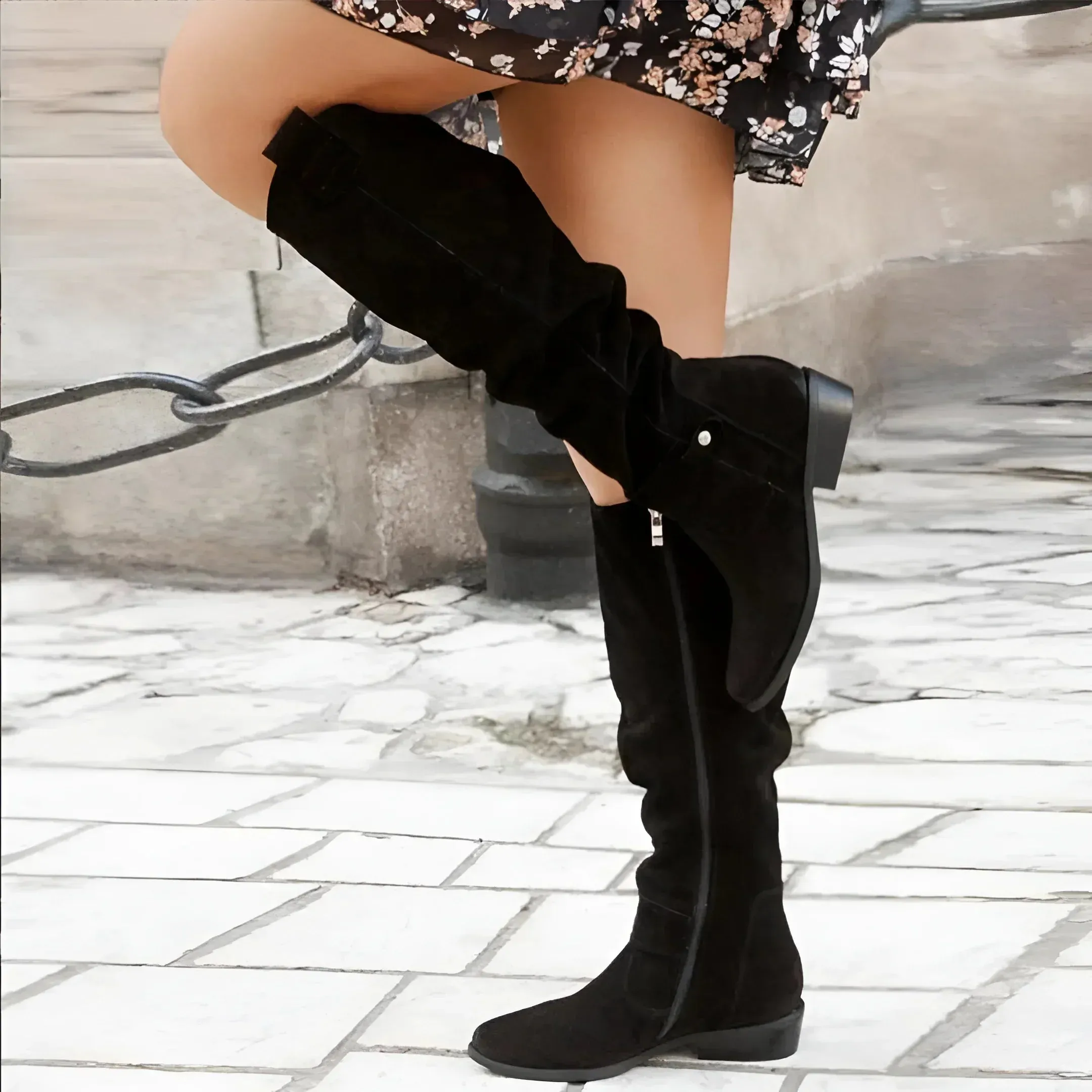 Madeleine | Knee-High Suede Boots