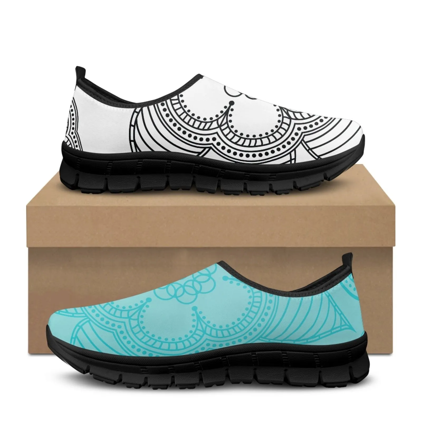 Mandala Pattern Low-Cut Casual Shoes