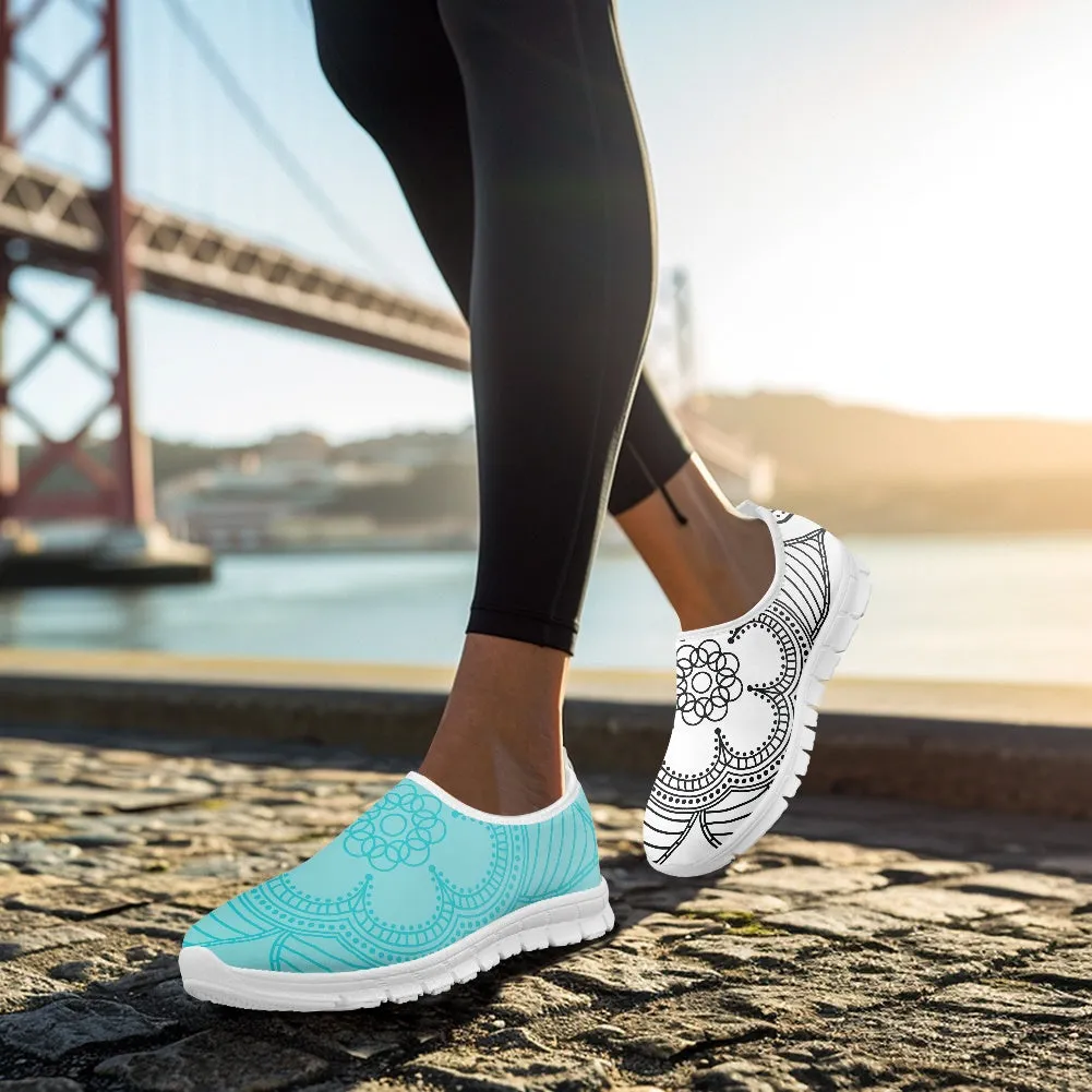 Mandala Pattern Low-Cut Casual Shoes