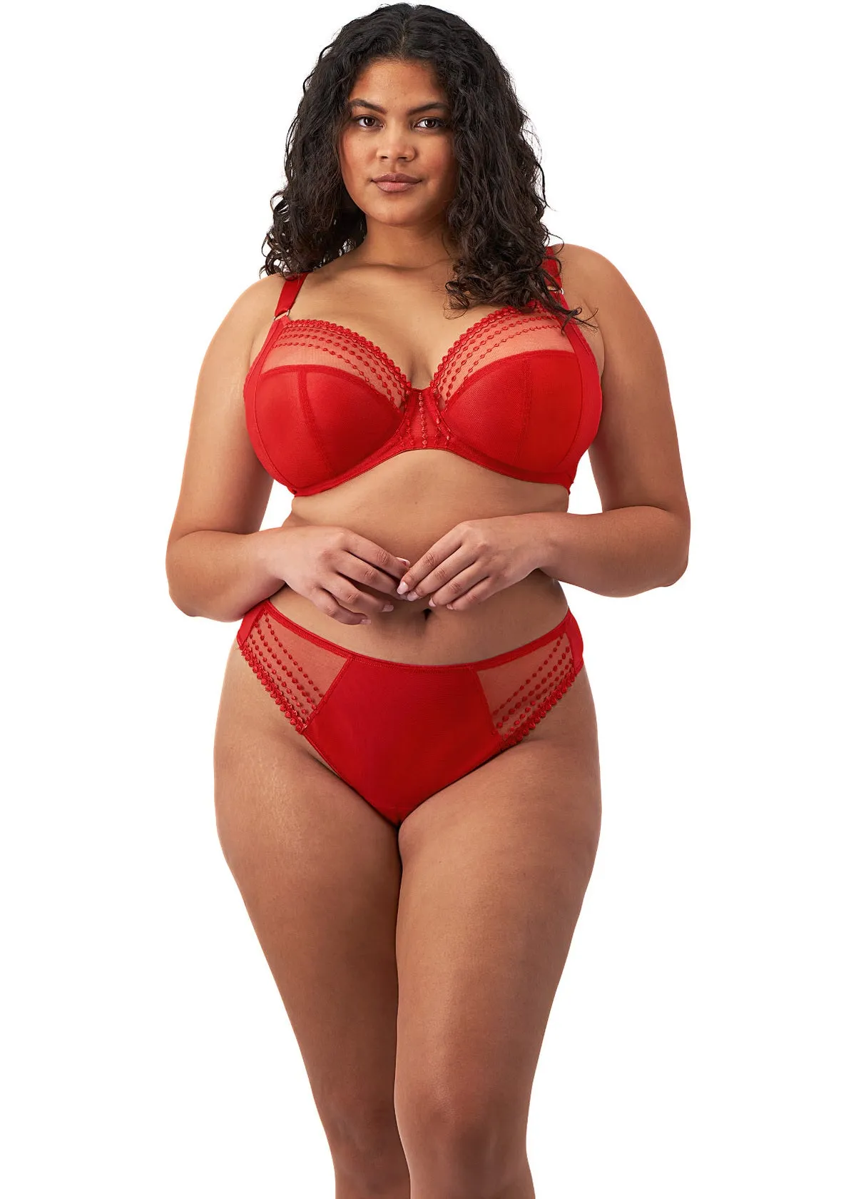 Matilda Plunge Bra In Haute Red - Elomi