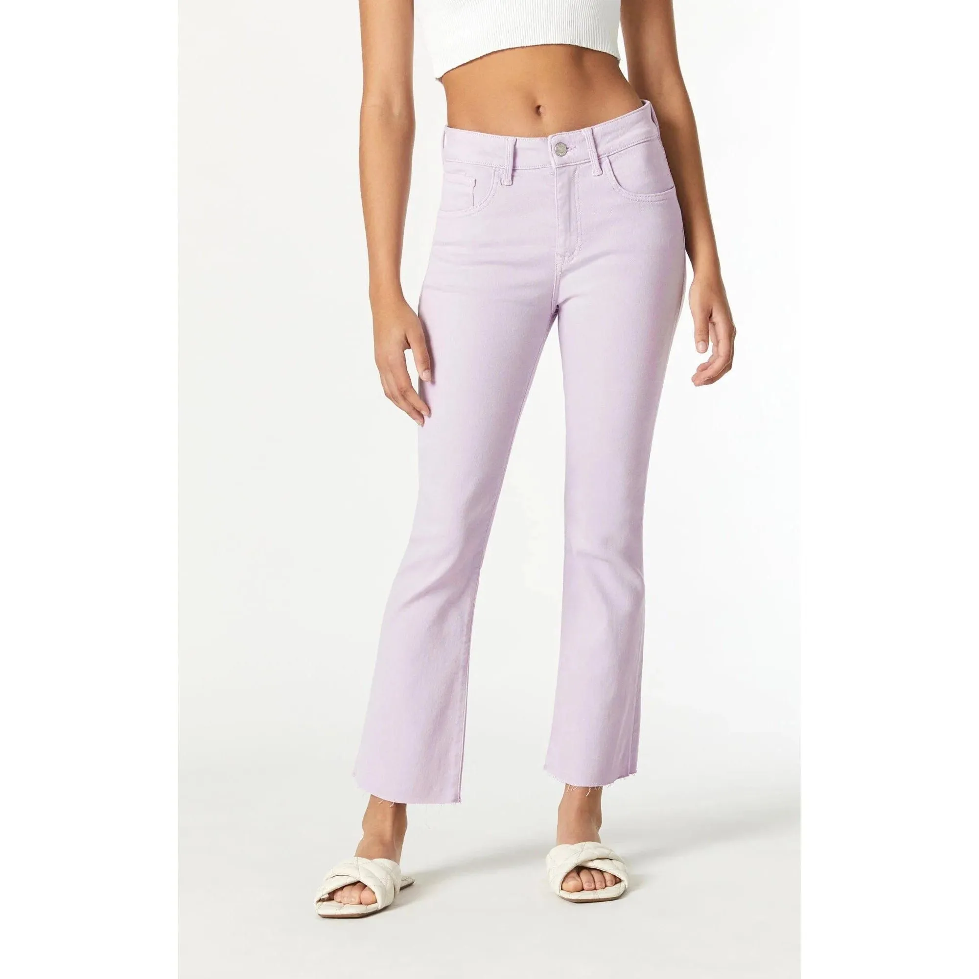 Mavi Women's Anika High Rise Cropped Flare Jeans