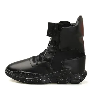 Men's Front Zip High Tops In 3 Colors
