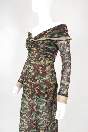 Mesh Net Camo Dress