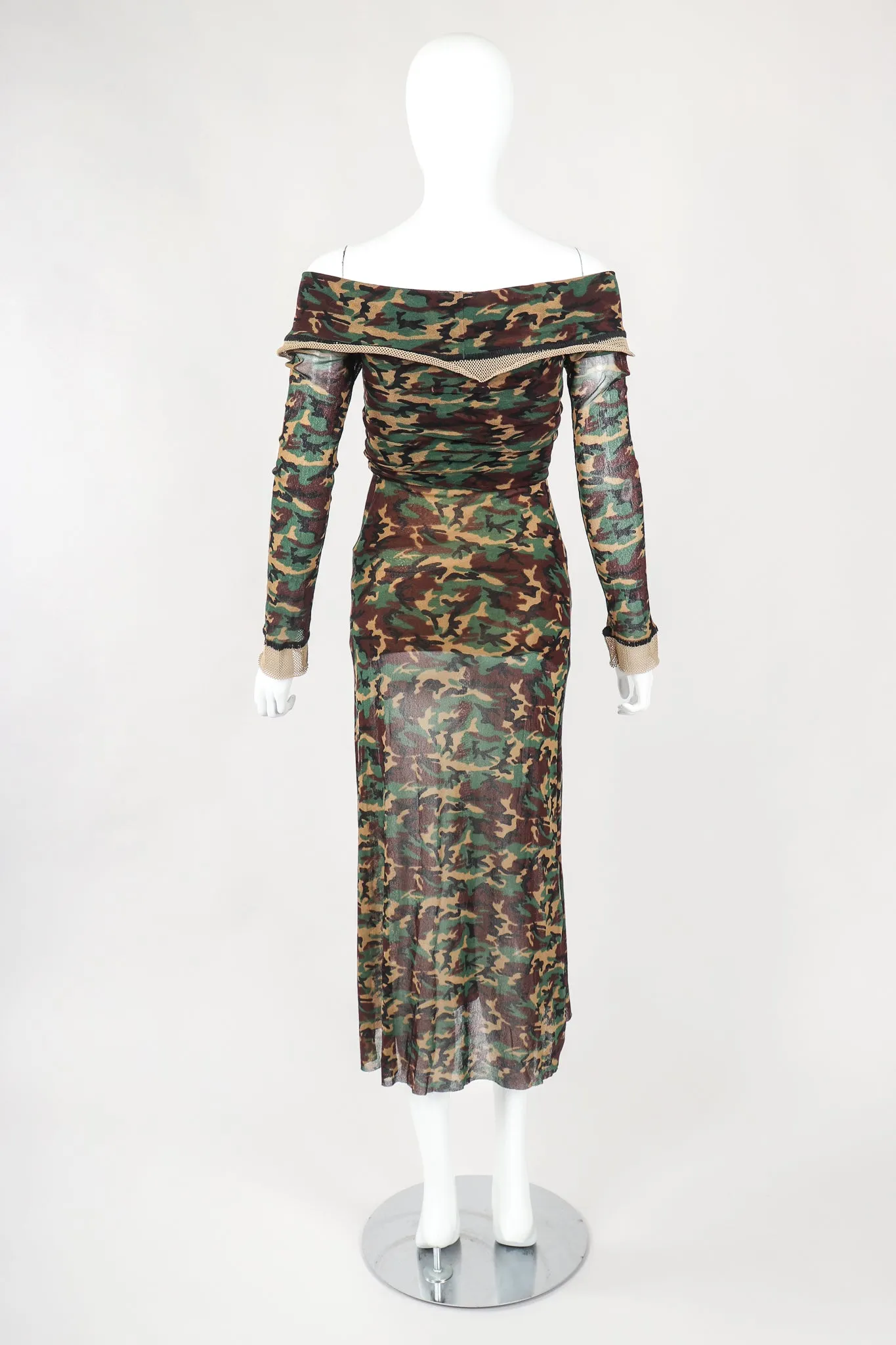 Mesh Net Camo Dress