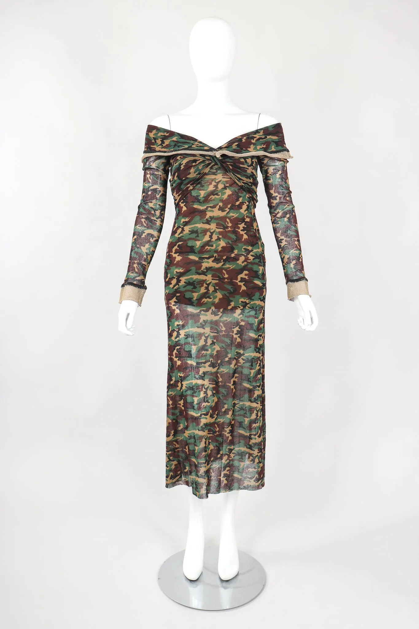 Mesh Net Camo Dress