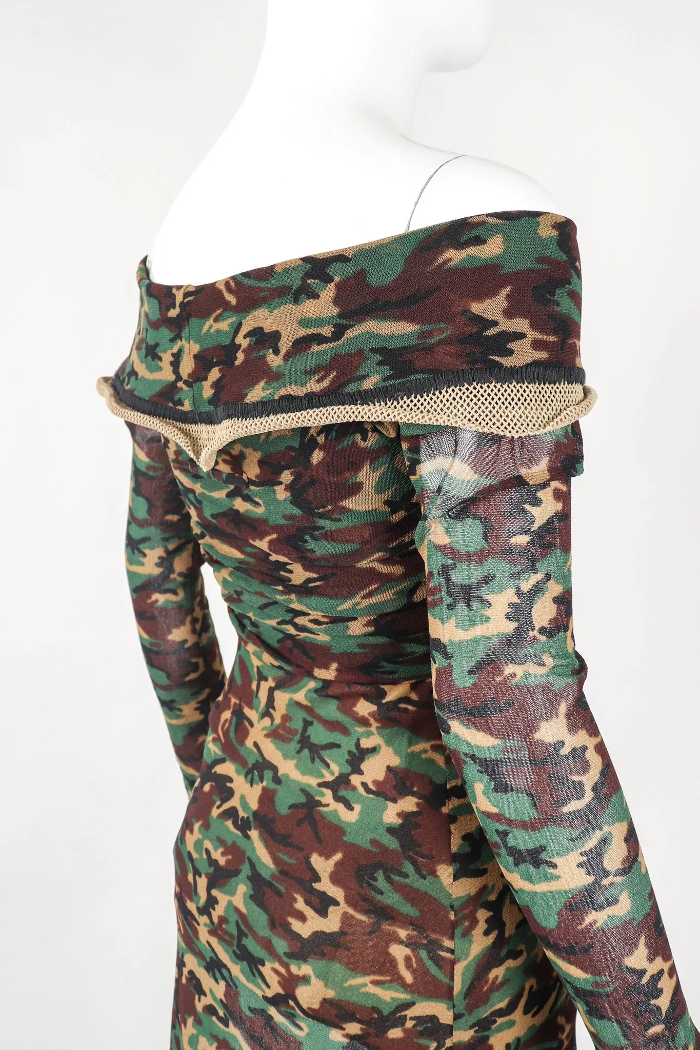 Mesh Net Camo Dress