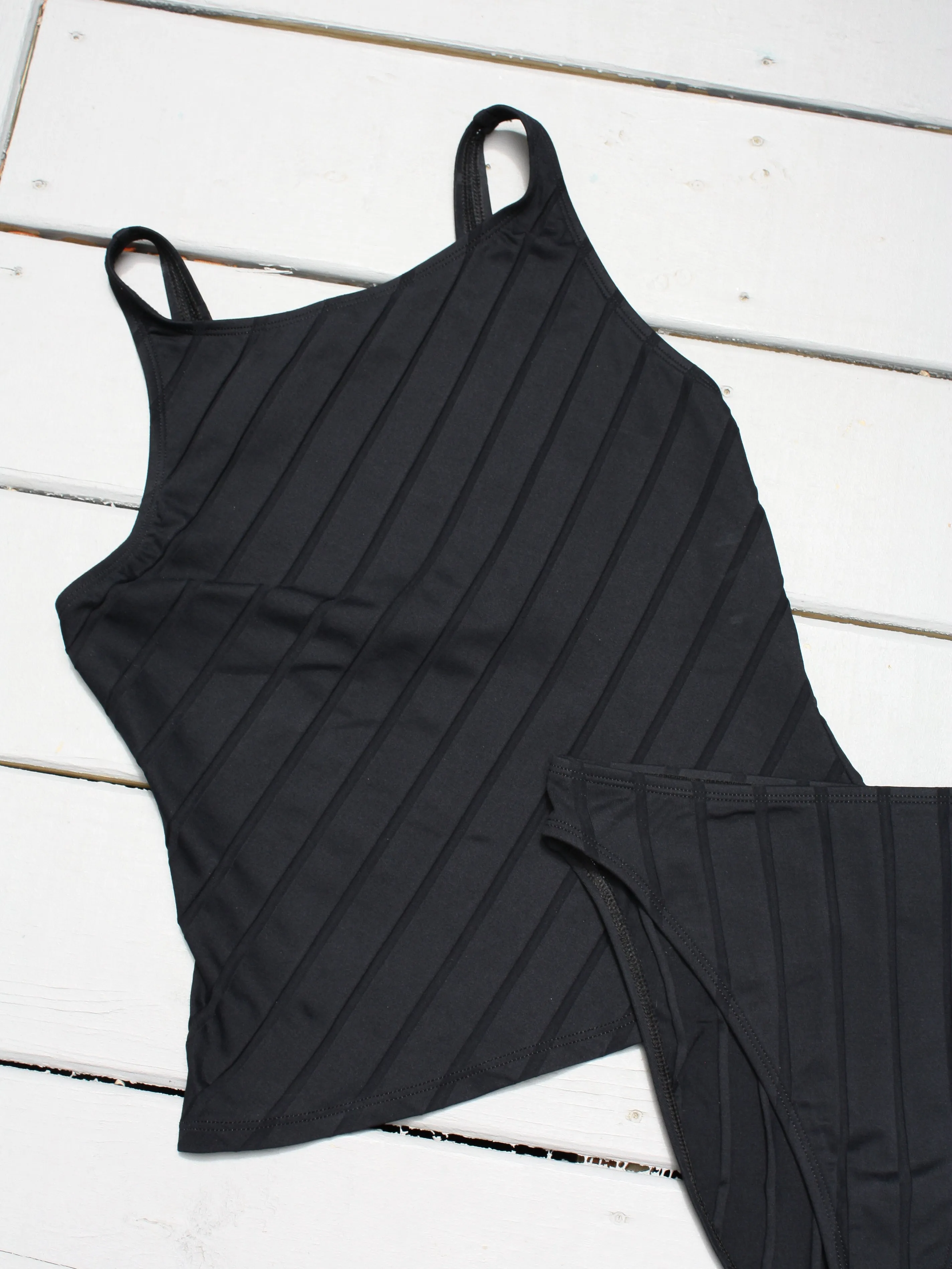 Minimalist Ribbed Tankini