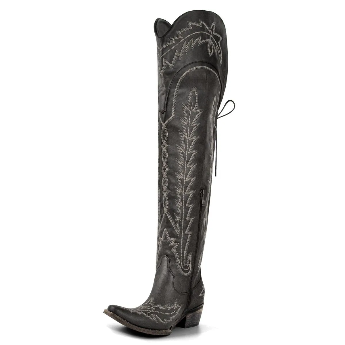 Missheel Western Boots Over The Knee Embroidered Boots