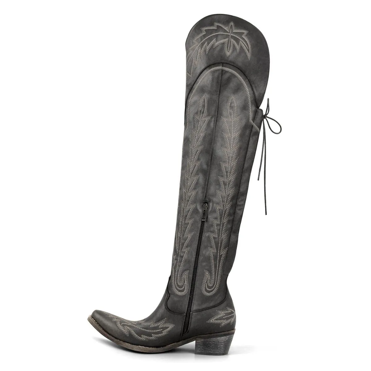 Missheel Western Boots Over The Knee Embroidered Boots