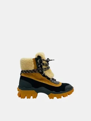 MONCLER Harriet Beige & Black Boots 38