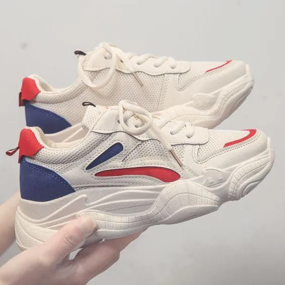 New Arrival Color Block Breathable Sneaker Shoes
