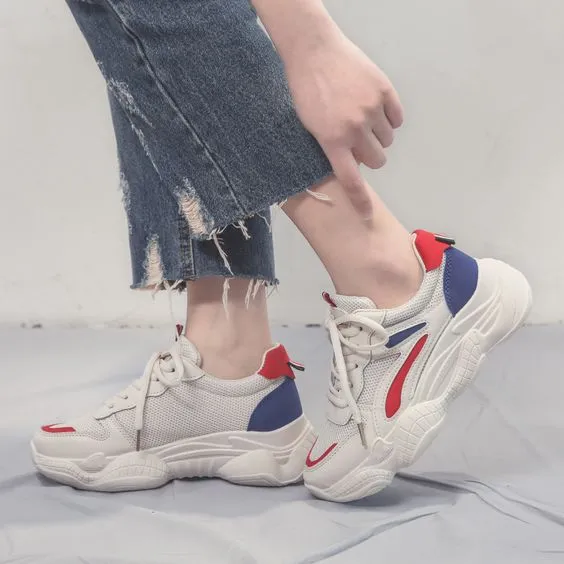 New Arrival Color Block Breathable Sneaker Shoes