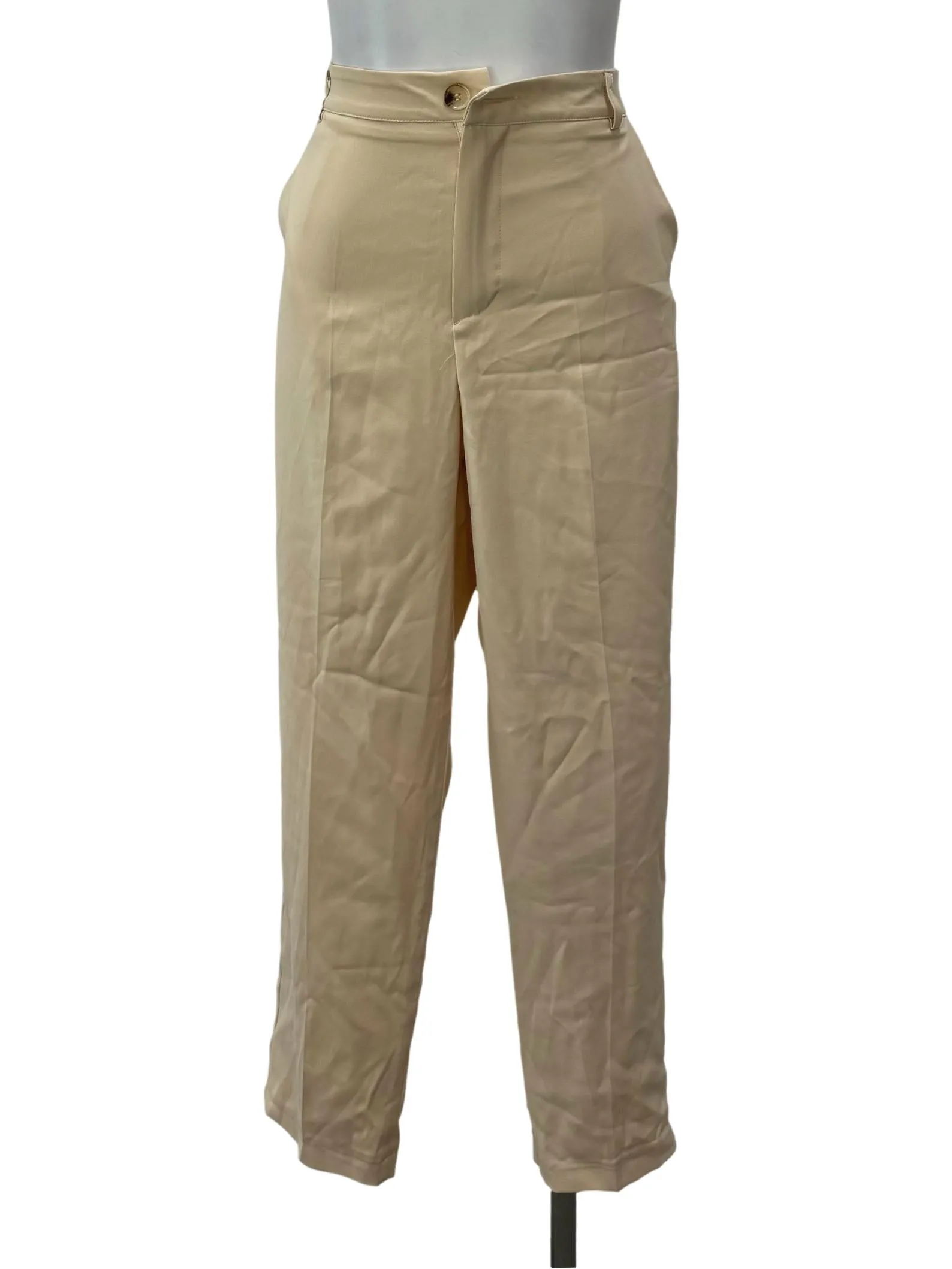 Nude Cropped Pants