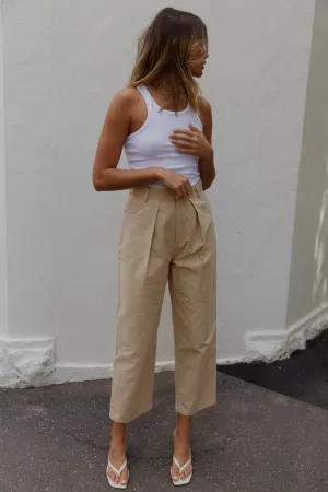 Otto Poplin Pants - Tan