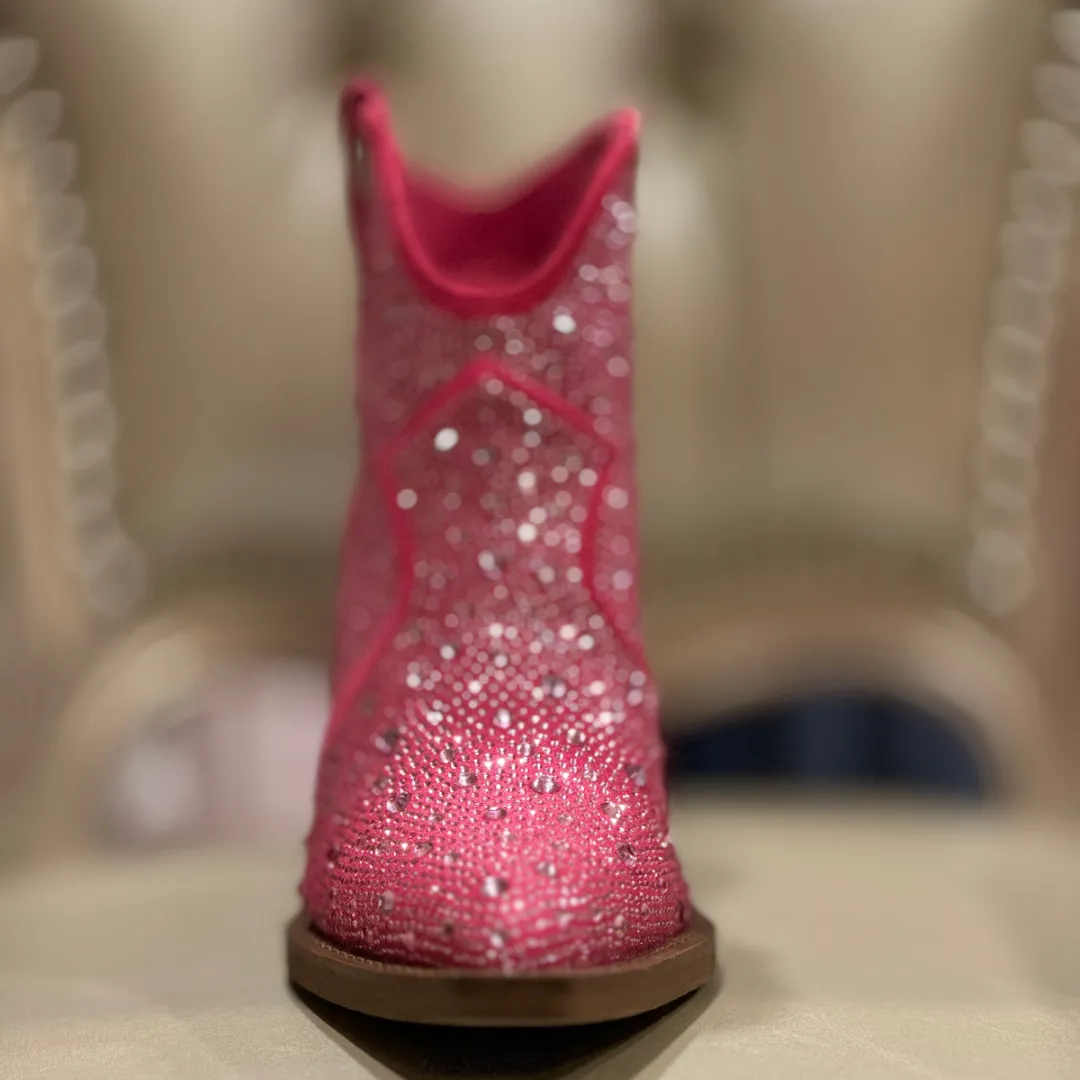 Pink western bling boot