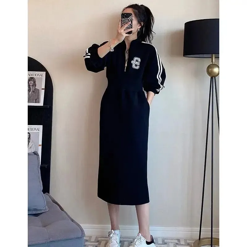Plus Size Long Sleeve Maxi Dress for Women