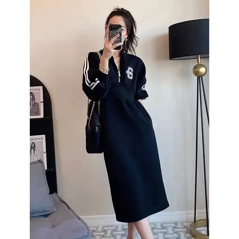 Plus Size Long Sleeve Maxi Dress for Women