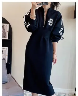 Plus Size Long Sleeve Maxi Dress for Women