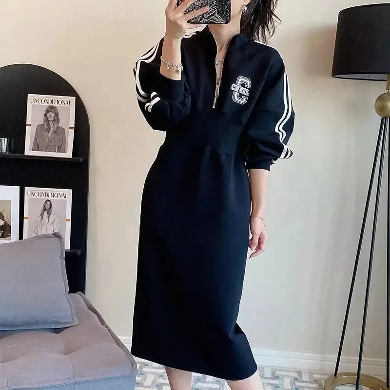 Plus Size Long Sleeve Maxi Dress for Women