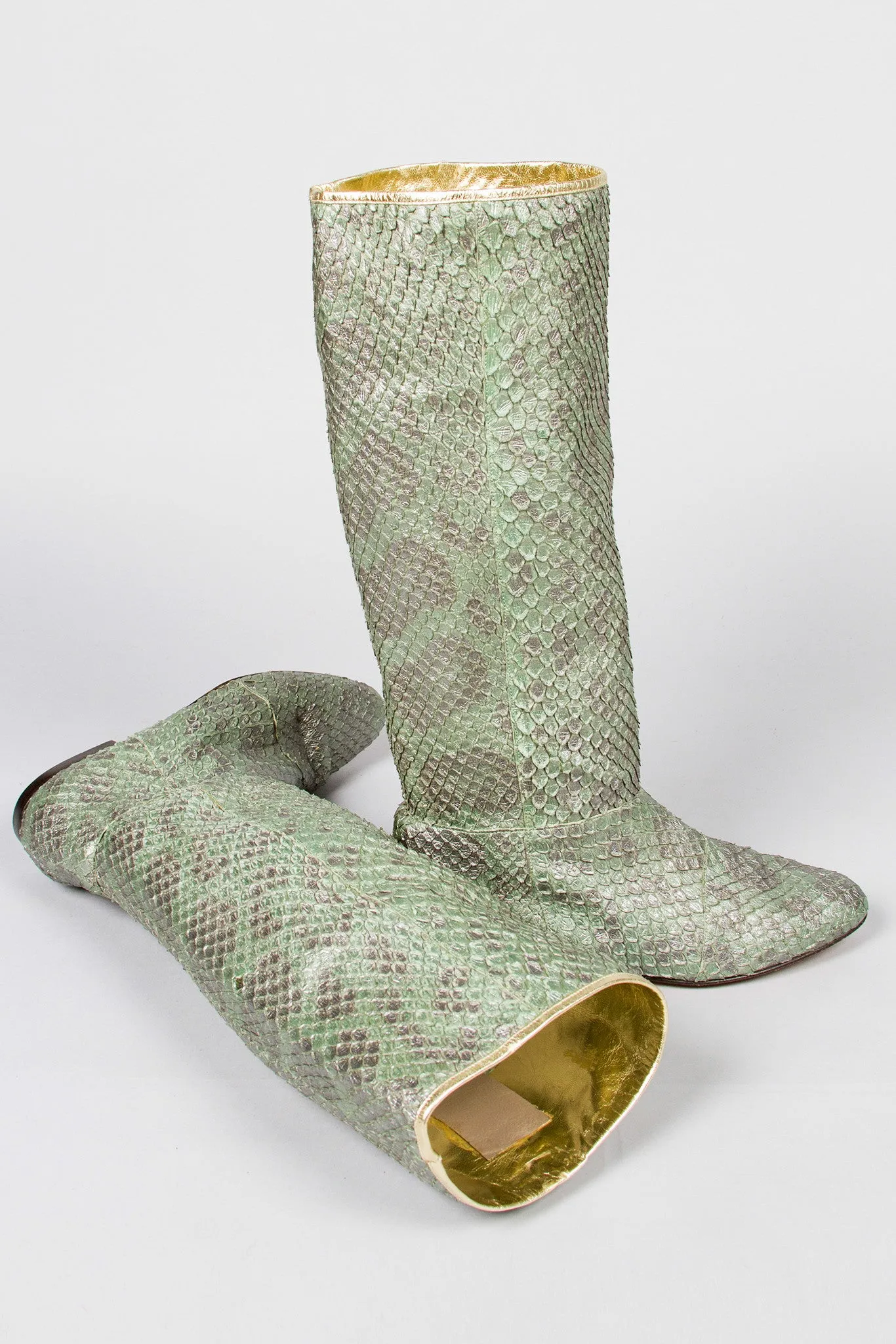 Python Flat Boots