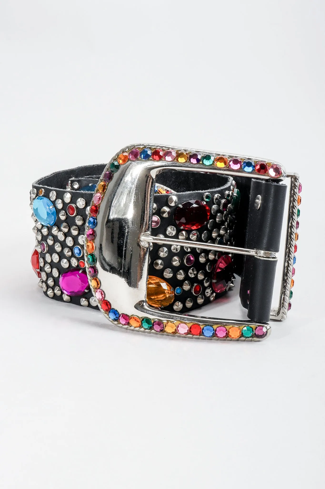 Rainbow Jewel Studded Belt