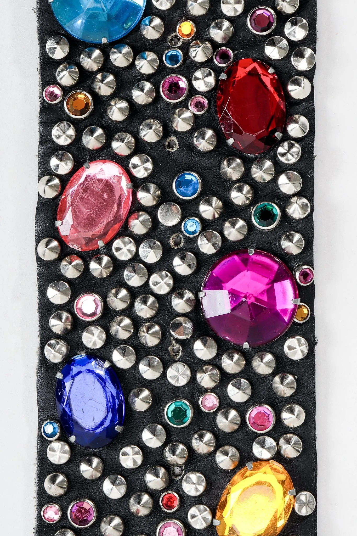 Rainbow Jewel Studded Belt