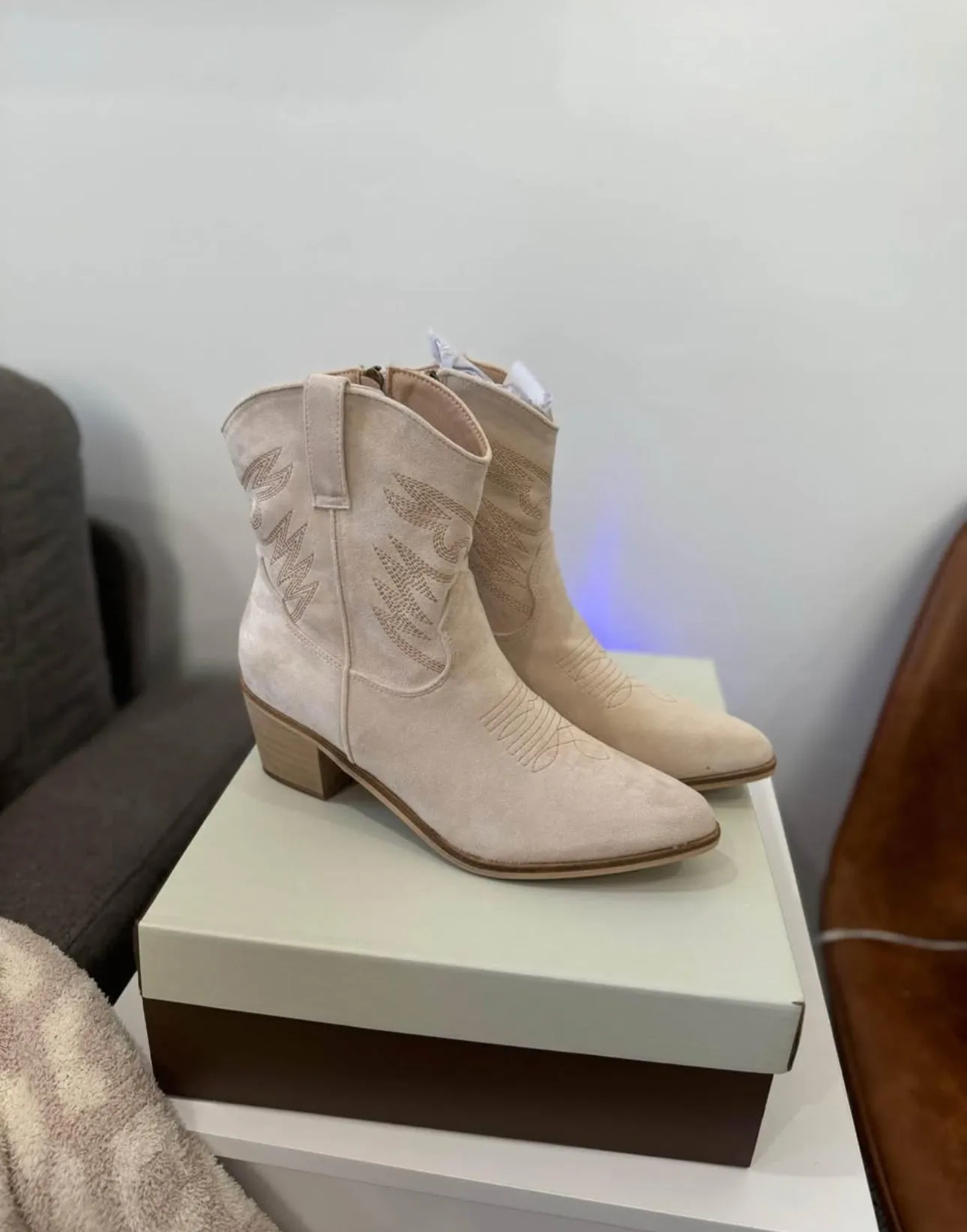 Sadie Booties - Beige