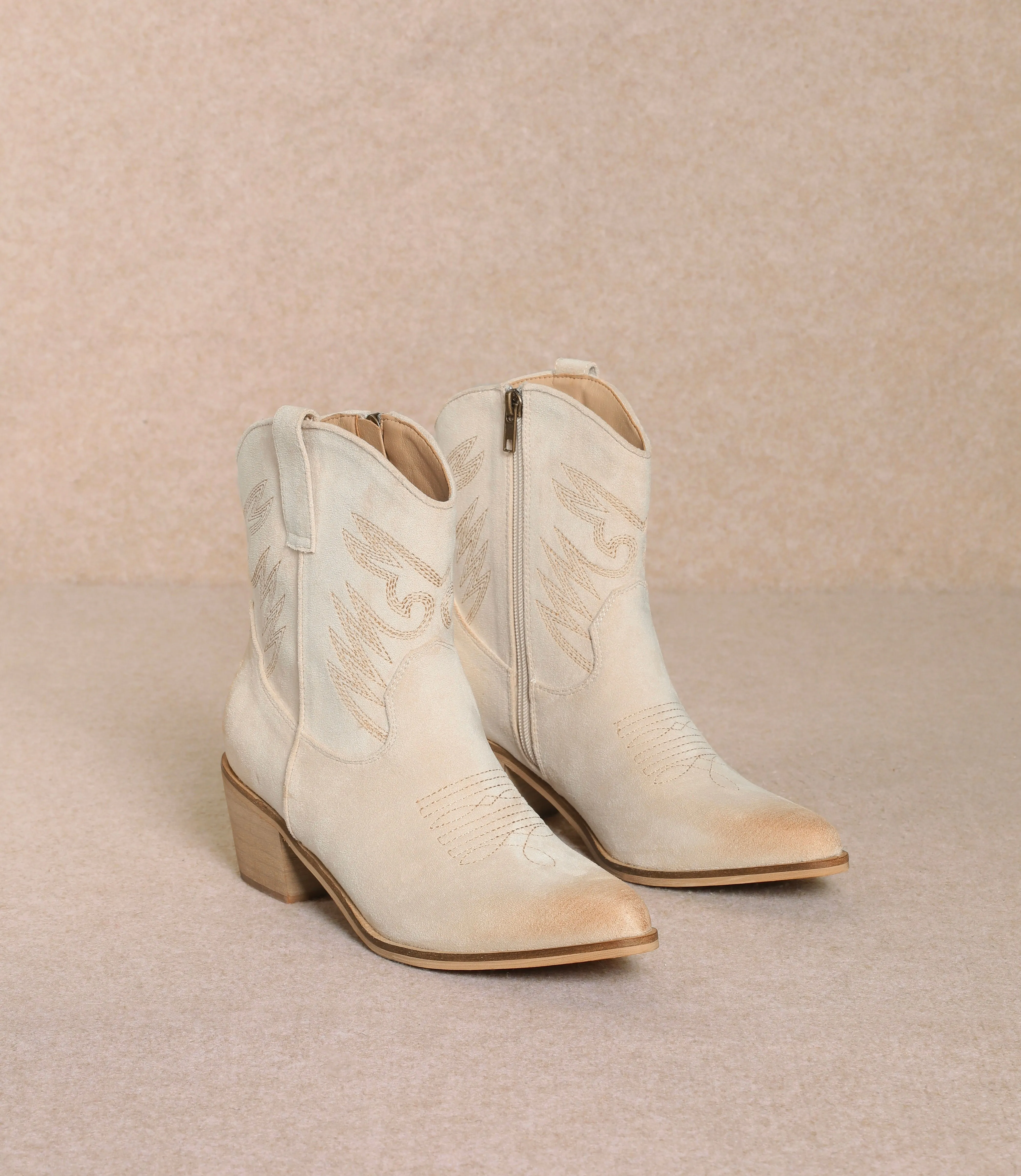 Sadie Booties - Beige